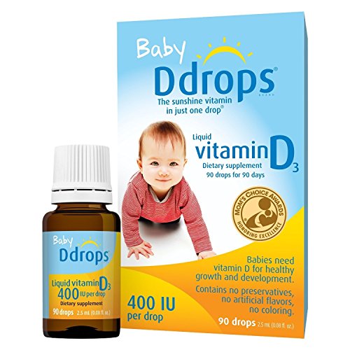 Ddrops Baby Liquid Vitamin D3 Supplement 400 Iu - 0.08 Fl Oz - 2 Pk