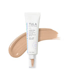 TULA Skin Care Radiant Skin Brightening Serum Skin Tint SPF-Facial Sunscreen Provides Broad Spectrum SPF 30 Protection, Tinted, Serum-Light Formula Brightens and Evens Skin-Shade 09, 1.0 fl oz.