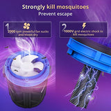 POWIFY Mosquito Trap Outdoor, Bug Zapper with Fluorescent UV Light, Fly Trap Mosquito Zapper with Suction Fan, Mosquito Killer for Gnat, Moth, Flying Insect (with Stand)