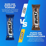 Built Puffs Bars, 12 Count Protein Bar - High Protein Energy Bars, Collagen, Gluten Free, Chocolate Covered, Low Carb, Low Calorie, Low Sugar, Delicious Protein, Healthy Snack (Mint Brownie)