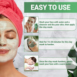 Green Clay Mask Stick Blackhead Remover, Original Green Clay Mask Stick for Face, Poreless Green Tea Deep Cleanse Mask, Blackhead Remover Mask for Men Women