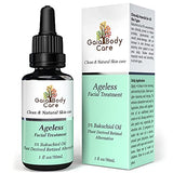 Gaia Body Care 5% Bakuchiol Oil Organic - (1ounce) - Anti Aging, Antiwrinkle, Reduces Fine Lines, Smooths Skin, Hydrates - Plant Based Bakuchiol Serum - Best Retinol Alternative Facial Oil (Rose)