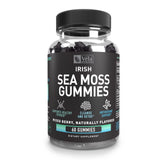 Véla Irish Sea Moss Gummies | 3,000mg per Serving | Burdock Root & Bladderwrack | 60 Gummies | Non-GMO, 3rd Party Tested