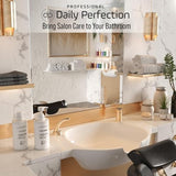 Professional Daily Perfection Salon-Grade, Salt,Sulfate, Paraben Free, Deep Cleansing and Soothing, Detox Shampoo and Conditioner Set for Oily Scalp and Hair, Enriched with Biotin and Keratin