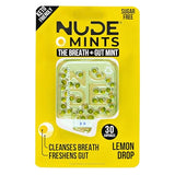 NUDE Breath Mints for Bad Breath - Lemon - 2 in 1 Keto Friendly Sugar Free Mints - Gluten Free Bad Breath Treatment for Adults - Carbs - Calorie - Breath Freshener for People - Instant Fresh - Cleanse Gut - Lemon - 10 Pack - 300 Mint Capsules