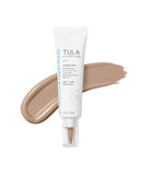 TULA Skin Care Radiant Skin Brightening Serum Skin Tint SPF-Facial Sunscreen Provides Broad Spectrum SPF 30 Protection, Tinted, Serum-Light Formula Brightens and Evens Skin-Shade 10, 1.0 fl oz.