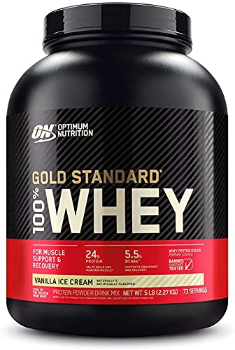 Optimum Nutrition Gold Standard Whey Vanilla Ice Cream - 5 lbs