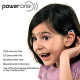 10 Packs (60 Batteries) Power One Cochlear Implant Batteries! 60 Batteries