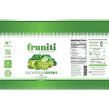 Fruniti Super Greens Smoothie Mix - Natural Cleanse + Detox All-in-One Delicious Fruit + Veggie Puree - Spirulina, Spinach, Kale, Cucumber, Lemongrass, Apple, Banana, Kiwi - Makes 24 Smoothies