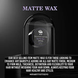 TRENDSTARTER - MATTE WAX (4oz) - Firm Hold - Matte Finish - Free Travel Size Sample Included While Supplies Last - New Fragrance Spring 2023 - Mens Hair Products – Premium Water Based All-Day Hold Hair Styling Pomade – Flake-Free Styling Wax for All Hair