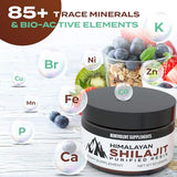 Pure Himalayan Shilajit Resin Supplement | 1500mg + 40% Fulvic Acid (Maximum Potency) | Natural Shilajit Resin with 85+ Trace Minerals for Energy, Performance, Immune Support | Non GMO | 50 Grams