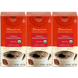 Teeccino Chaga Ashwagandha Tea - Butterscotch Cream - Organic Mushroom Adaptogenic Herbal Tea, 3x More Herbs than Regular Tea Bags, Prebiotic, Caffeine Free, Gluten Free - 25 Tea Bags (Pack of 3)