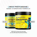 KEY NUTRIENTS Electrolytes Powder No Sugar - Refreshing Lemonade Electrolyte Drink Mix - No Calories, Gluten Free - Hydration Powder and Packets (20, 40 or 90 Servings)