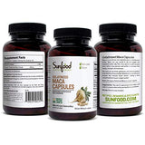 Sunfood Superfoods Maca Capsules- Gelatinized for Easy Digestion | Ultra-Clean (No Chemicals, Additives or Fillers) | Non-GMO, Vegan, Gluten-Free | 800 MG, 90 ct. Bottle