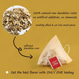 FullChea - Dandelion Root Tea Bags, 100 Teabags, 2.5g/bag - Premium Raw Dandelion Root Tea Detox - Non-GMO - Caffeine-free - Rich in Vitamins & Support Immune System