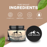 Pure Shilajit Organic Himilayan Resin, Natural Supplement with 85+ Trace Minerals + Humic Acid | High Potency Providing Energy, Strength & Immunity | Golden Grade A for Men and Women