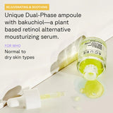 Acure Radically Rejuvenating Dual Phase Bakuchiol Serum - Anti-Aging & Soothing Skin Support - All Natural Made with Eggplant, Turmeric & Bakuchiol - Vegan Skin Care, Hydrates & Defends - 0.67 oz