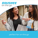 Brushee - The Evolution of Oral Care | 3-in-1 Tool (Pre-Pasted Mini-Brush + Floss + Pick) | Individually Wrapped | Disposable | Prepasted Travel Toothbrushes | Small Adult Toothbrush - (120-Pack)