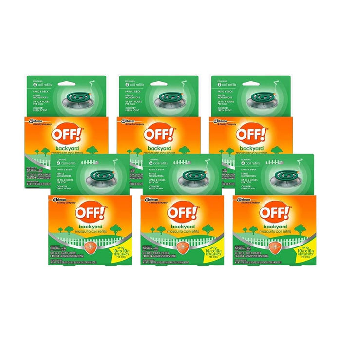 Off!. S C Johnson Country Fresh Scent Mosquito Coil III Refills, 6 Refills (Pack of 6)