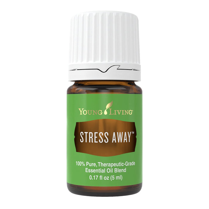 Young Living Stress Away Essential Oil Blend - Calming Scent of Lime, Cedarwood, Vanilla & Lavender - 5ml Bottle for Relaxation On-The-Go.