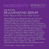 Andalou Naturals Rejuvenating Serum with Plant Based Retinol, 1 Oz