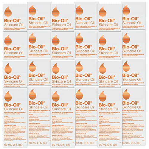 Bio-Oil Skincare Body Oil, Vitamin E, Serum for Scars & Stretchmarks, Face & Body Moisturizer, 2 oz, All Skin Types (Pack of 24)