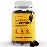 Nutriana Mushroom Gummies Supplement - Focus Gummies with Lions Mane, Shiitake, Turkey Tail, Chaga & Cordyceps - Brain Supplements for Memory and Focus - 60 Immune Support Gummies