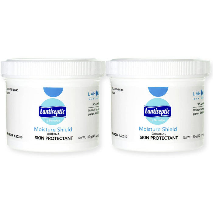 Lantiseptic Moisture Shield Lanolin Scent Skin Protectant Ointment 4.5 oz. Jar LS0310 2 Ct