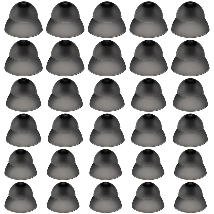 30 Pcs Dome Hearing Aid Silicone Hearing Aid Domes Hearing Aid Power Domes Medium Power Domes Small Close Domes Ear Tips Hearing Direct Domes Large Power Dome for Hearing Resound Accessories(Black)