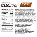 FITCRUNCH Snack Size Protein Bars, Designed by Robert Irvine, 6-Layer Baked Bar, 3g of Sugar & Soft Cake Core (9 Bars, Cinnamon Twist)