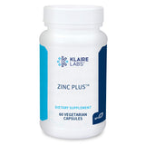 Klaire Labs Zinc Plus Immune Support Supplement - Zinc Citrate with Copper, Vitamin B6 & Vitamin C - Hypoallergenic (60 Capsules)