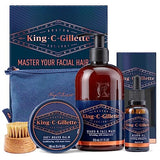 King C. Gillette Men's Beard Care Gift Set, Beard Wash, Beard Oil, Beard Balm