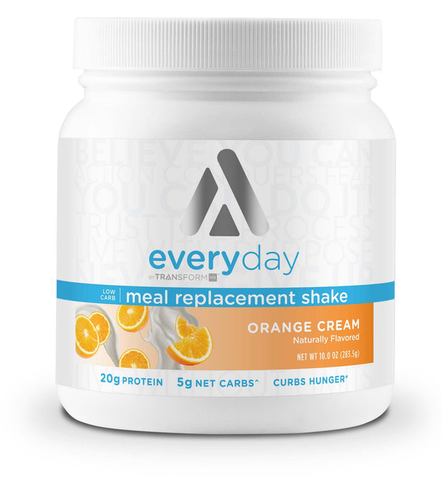 TransformHQ Meal Replacement Shake Powder 7 Servings (Orange Cream) - Gluten Free, Non-GMO