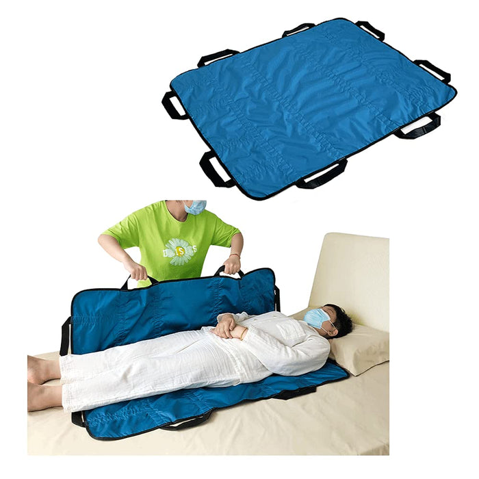 Positioning Bed Pad with Handles Hospital Sheets Transfer Board Belts Patient Lift Elderly Assistance Incontinence Mattress Sheets for Turning, Lifting, Repositioning Washable Underpads (48" x 40")