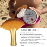 SunFX Finishing Powder Brush | Large Professional Fan Brush for Salon Use | Perfect For Spray Tan Powder