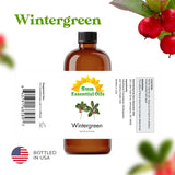 Sun Essential Oils - Wintergreen 4oz Bottle for Humidifier, Diffuser, Aromatherapy, Soap and Candle Making