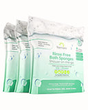 Nurture Valley Sponge Bath Wipes - Large Disposable Wash Cloths for Adults, Seniors, Bedridden, Home Care | Post Surgery Cleansing, Elderly or Disabled Patients | No Rinse Camping Travel Essentials