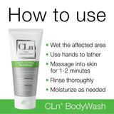 CLn® BodyWash –Non-Drying Body Wash Preserved with Sodium Hypochlorite, For Compromised Skin Prone to Eczema, Dermatitis, Rash & Hidradenitis Suppurativa, Fragrance-Free & Paraben-Free, 3 fl oz