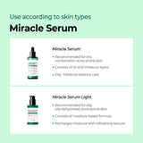 SOME BY MI AHA BHA PHA 30 Days Miracle Serum Light - 1.69Oz, 50ml - Made from Tea tree Water for Oily Skin - Daily Moisturizing Face Serum - Skin Calming and Refreshing Effect - Korean Skin Care