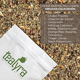 Tealyra - Calm Down - Nirvana - Chamomile Ginger Hibiscus - Wellness and Relaxing Herbal Loose Leaf Tea - Detox Tea - Caffeine-Free - All Natural - 220g (8-ounce)