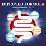 NatureMyst Krill Oil, Professional Grade 60 Liquid Softgels, Non-GMO, Gluten Free, Made in The USA