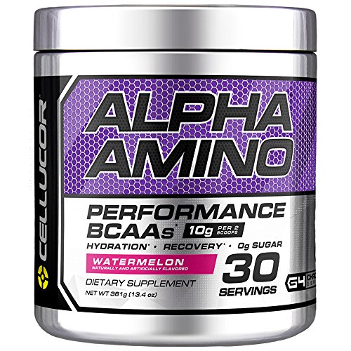 Cellucor Alpha Amino EAA & BCAA Powder | Branched Chain Essential Amino Acids + Electrolytes | Watermelon | 30 Servings