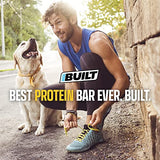 Built Bar 12 Pack High Protein Energy Bars | Gluten Free | Chocolate Covered | Low Carb | Low Calorie | Low Sugar | Delicious Protien | Healthy Snack (Coconut)