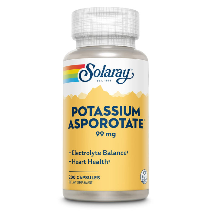 Solaray Potassium Asporotate Supplement, 99 mg | 200 Count