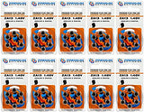 Premium Batteries Size 13 ZA13 P13 PR48 1.45V Zinc Air Hearing Aid Batteries Orange Tab (60 Batteries)