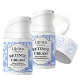 LilyAna Naturals Retinol Cream - Anti-Aging Moisturizer for Face & Neck, Made in USA, Wrinkle Reduction - 1.7oz, 2 Pack