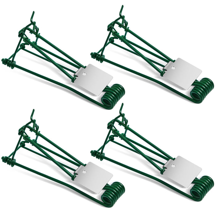 Qualirey 4 Pcs Outdoor Gopher Trap Easy Set Mole Trap Weather Resistant Gopher Killer Vole Trap for Lawn Garden Farm (Green)