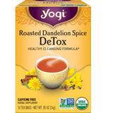 Yogi Tea Roasted Dandelion Spice DeTox Tea - 16 Tea Bags per Pack (6 Packs) - Organic DeTox Tea - Includes Roasted Dandelion Root, Dandelion Root, Cinnamon Bark, Cocoa Shell & More