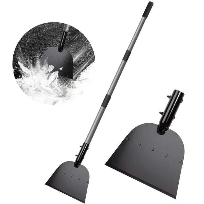 Walensee Flat Shovel,Snow Shovel, Ice Scraper, 54 inch Snow Ice Chopper for Walkway, Ice Removal Tool for Road Outdoor Garden Cleaning Scraper, Weed Remove Tool for Lawn Edging, Driveway Weeding Tool