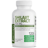 Bronson Shilajit Extract 500 MG Per Serving, Supports Energy Production & Vitality, Standardized to 20% Total Acids, Non-GMO, 120 Vegetarian Capsules